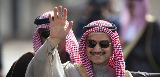 Saúdskoarabský princ a miliardář Valíd bin Talál.