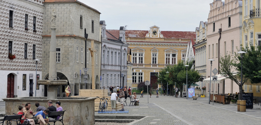 Městská památková rezervace Slavonice. Na snímku renesanční historické jádro města.
