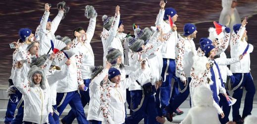 Takhle čeští sportovci nastupovali na slavnostním zahájení her v v ruském Soči.