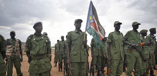 Povstalečtí vojáci v Jižním Súdánu.