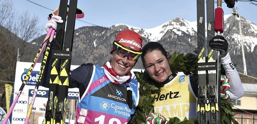 Kateřina Smutná dojela druhá v dálkovém běhu na lyžích z Toblachu do Cortiny d'Ampezzo.