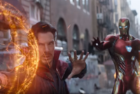 Doctor Strange a Iron Man v Avengers: Infinity War.