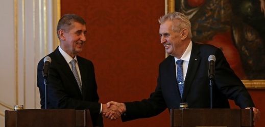 Premiér Andrej Babiš a prezident Miloš Zeman.