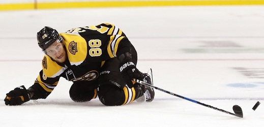 David Pastrňák v NHL (ilustrační foto).