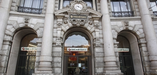 Unicredit bank v Miláně.