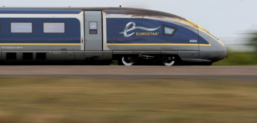 Vlak společnosti Eurostar. 
