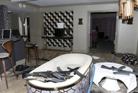 Pokoj Stephena Paddocka v Las Vegas, ze kterého postřílel 58 lidí. 