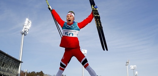 Ragnhild Hagaová záskala při svém debutu zlatou medaili.