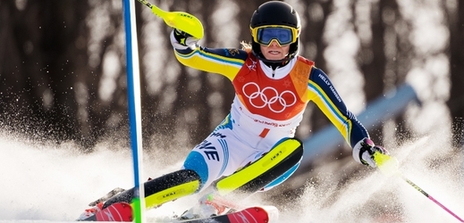 Frida Hansdotterová vyhrála olympijský slalom.