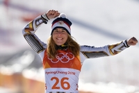 Ester Ledecká získala senzační zlatou medaili.