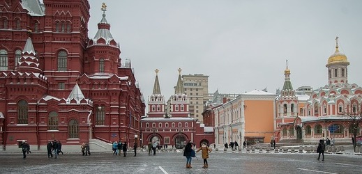 Rudé náměstí v Moskvě.
