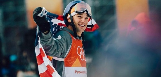 Americký lyžař Nick Goepper, držitel bronzové medaile ze slopestylu.