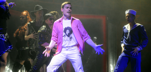 Zkouška muzikálu Freddie - The King of Queen. Na snímku je Michael Kluch jako Freddie - zpěvák.