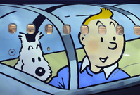 Vyobrazený Tintin na letadle společnosti Brussels Airlines.