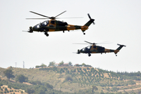 Vrtulníky turecké armády (ilustrační foto). 