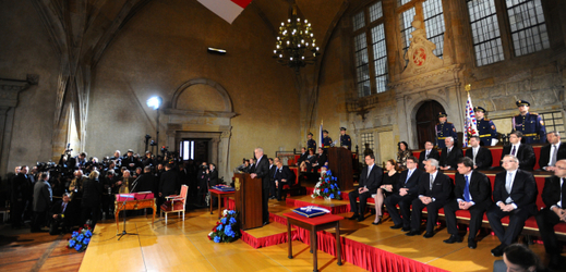 Inaugurace Miloše Zemana v roce 2013.