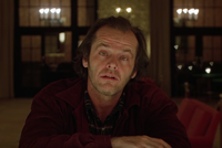 Americký herec Jack Nicholson ve filmu Osvícení.
