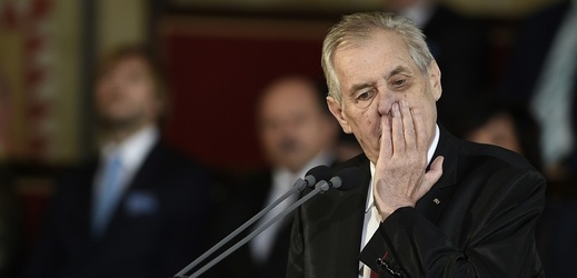 Prezident Miloš Zeman během své inaugurační řeči.