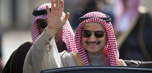Saúdskoarabský princ Valíd bin Talál.