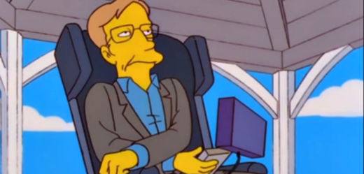 Stephen Hawking v seriálu Simpsonovi.