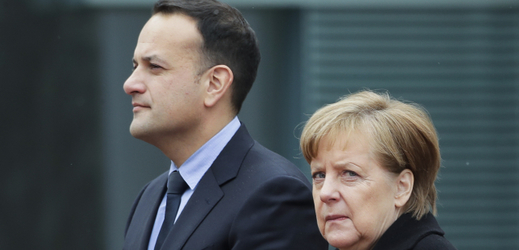 Německá kancléřka Angela Merkelová a irský ministerský předseda Leo Varadkar.