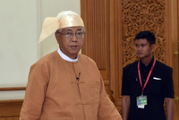 Barmský prezident Tchin Ťjo.