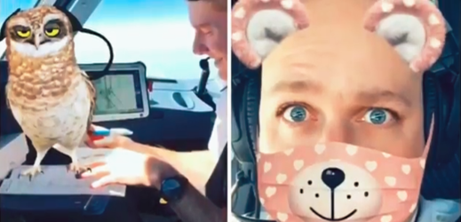 Piloti letadla easyJet se během svého letu bavili na Snapchatu.