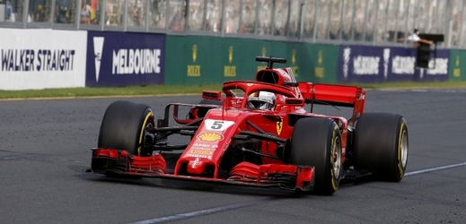 Sebastian Vettel při Velké ceně Austrálie.
