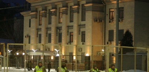Ruská ambasáda v Kyjevě. 