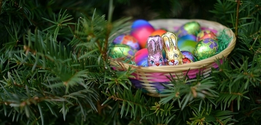 Symbolem Velikonoc jsou malovaná vajíčka.