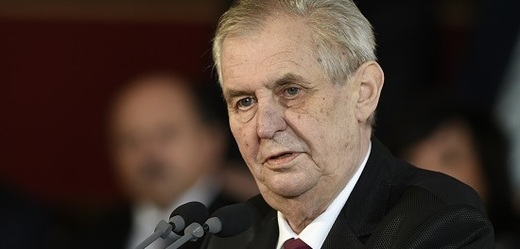 Prezident republiky Miloš Zeman.