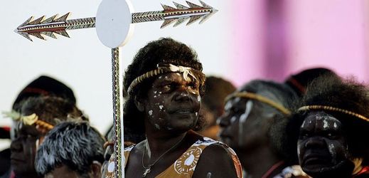 Aboriginci, původní obyvatelé Austrálie.