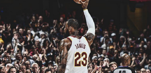 Basketbalista Cleveland LeBron James. 
