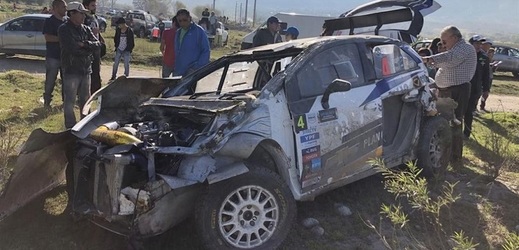 David Nalbandian měl během domácího závodu rallye nepříjemnou havárii. Naštěstí vyvázl bez zranění.