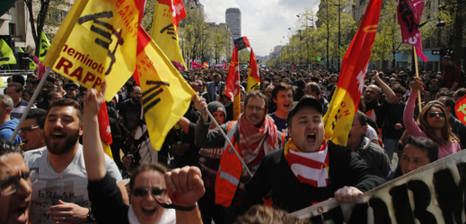 Demonstrace v Paříži, 13. dubna 2018.