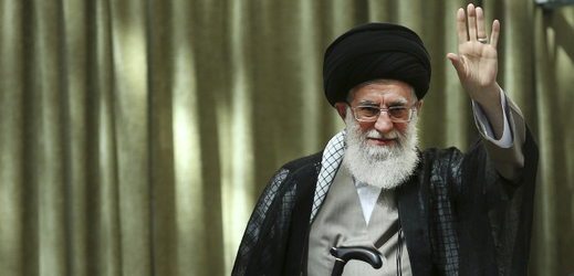 Duchovní vůdce ajatolláha Alí Chameneí.