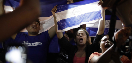 Protesty v Nikaragui.