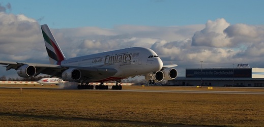 Letadlo společnosti Emirates.