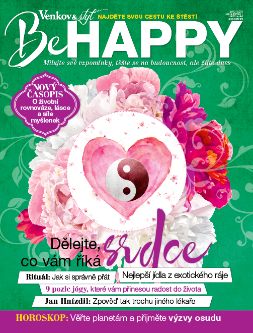Burda vydává nový časopis BeHappy o životní rovnováze a cestě ke štěstí