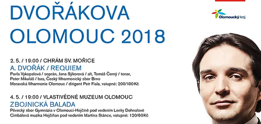 Festival Dvořákova Olomouc letos nabídne osm koncertů.
