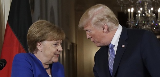 Angela Merkelová diskutovala v Bílém domě s Donaldem Trumpem.