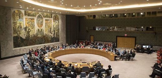 Zasedání Rady bezpečnosti Organizace spojených národů.