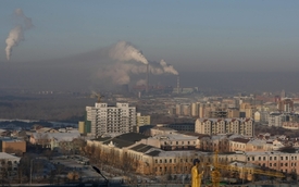 Znečištěné ovzduší v Ulánbátaru.