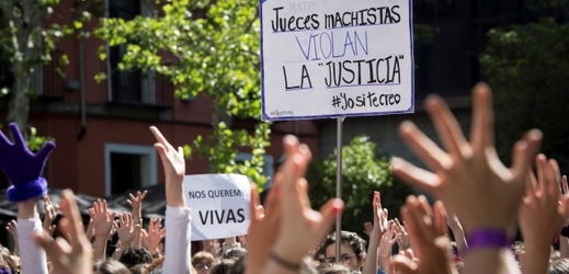 Protest v Madridu.