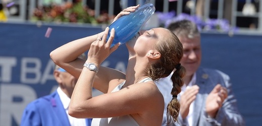 Petra Kvitová poděkovala po vítězství na Prague Open všem blízkým.