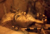 Tutanchamonův sarkofág.