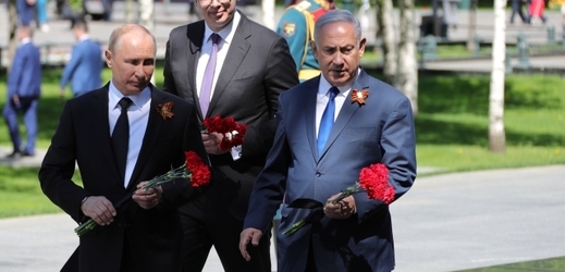 Izraelský premiér Benjamin Netanjahu (vpravo) a ruský prezident Vladimir Putin (vlevo).