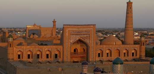 Starobylé město Chiva v Uzbekistánu.