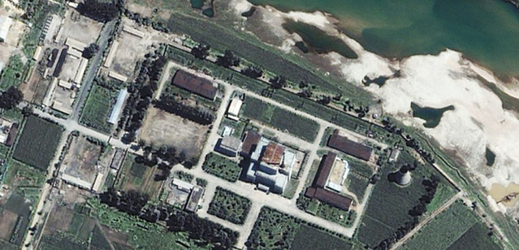 Jaderný komplex v Severní Koreji. 