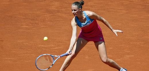 Karolína Plíšková na turnaji v Římě brzy vypadla.